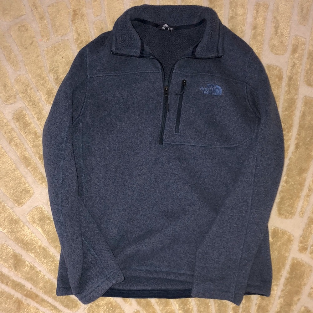 the north face navy quarter zip